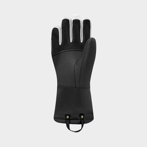 White Thermal Wrist Length Gloves with Adjustable <b>Velcro</b> <b>Strap</b> Cuff and Detachable Safety Leash - Product Image 3