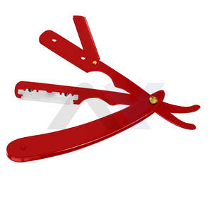 Rasoir droit professionnel pour hommes, rasoir de barbier à bord droit de sécurité, lame durable, logo personnalisé, outil de rasage de barbier en gros - Product Image 4