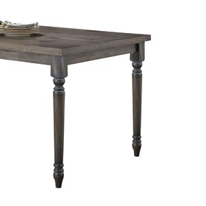 Weathered Grey <b>Turned</b> <b>Leg</b> <b>Dining</b> <b>Table</b> - Product Image 2