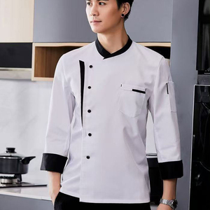 Unisex Canvas High Quality Chef Jacket for Restaurants Hotels Cafes Bakers <b>Kitchens</b> - Product Image 4