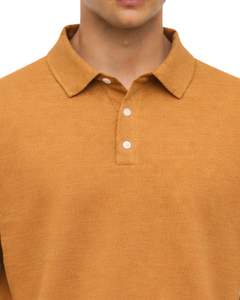 Sudadera Polo Personalizada para Hombre, Color Mostaza, Manga Larga, Mezcla de Algodón Suave, Estilo Casual, Cuello Clásico, Ropa de Invierno, Fabricante - Product Image 5