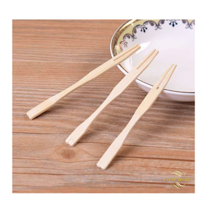 Eco Friendly Bamboo <b>Mini</b> Fork Natural Appetizer Fork for Party and Wholesale Supply - Product Image 4