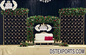 ที่ดีที่สุดเจ้าสาวฉากหลังตกแต่งเวทีผนังเทียนใหม่ Candlelit ฉากหลังเวทีแต่งงานผนังมหัศจรรย์แต่งงานเวทีฉากหลังเทียน - Product Image 5