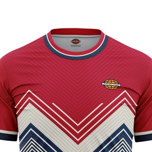 MADE4MATCh Maillot de sport personnalisé de haute qualité Vente en gros Impression par transfert thermique Polyester Séchage rapide Respirant Col rond Unisexe - Product Image 3