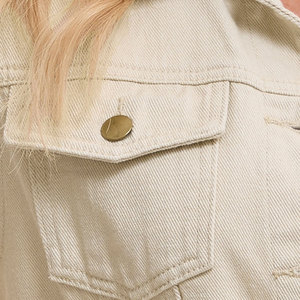 <b>Women</b> Denim Vest <b>Beige</b> Casual Sleeveless Turn Down Collar Button Down Jean <b>Waistcoat</b> Top Selling Fashion Lady Outerwear Coat - Product Image 6