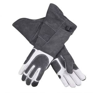 Premium <b>Heat</b> Resistant Welding Leather Gloves Fireproof Kevlar Stitching Long Sleeve Welders Protection Gloves USA - Product Image 2