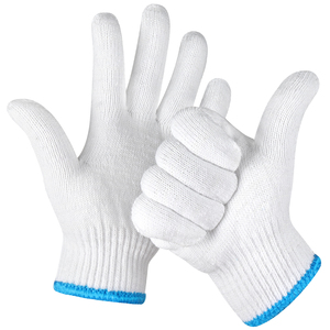 Guantes Industriales de Algodón con Forro de Poliéster Blanco, Color Personalizado, Lavables, Multifuncionales y Resistentes a Cortes - Product Image 4