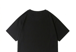 เสื้อยืดกีฬาผู้ชายไซส์ใหญ่พิเศษ ปรับแต่งได้ ขายส่ง สไตล์ลำลอง สีดำ สีขาว ทรงหลวม ผ้าทอ เป็นมิตรกับสิ่งแวดล้อม สีพื้นเรียบ ด้านหน้าเรียบ - Product Image 4