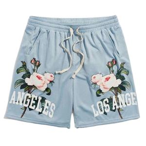 Logo personnalisé vierge Polyester Gym Mesh Sports Athlétique Courir Sport Fitness Plage Basketball Jogging Homme Short Lâche - Product Image 1