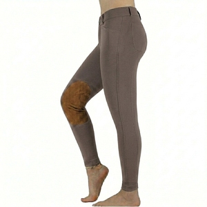 Pantalones de equitación europeos antideslizantes para mujer, leggings ecuestres de silicona, cintura alta, elásticos en cuatro direcciones, ecológicos. - Product Image 1