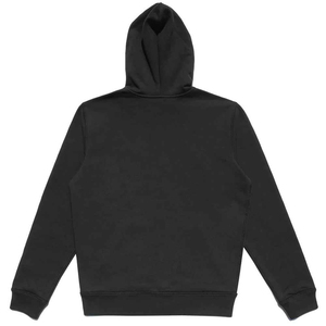 Custom <b>Men's</b> & Women's Cotton Pullover Hoodie Heavyweight Oversized Woven Fabric Regular Fit Eco-Friendly Streetwear <b>Black</b> - Product Image 3