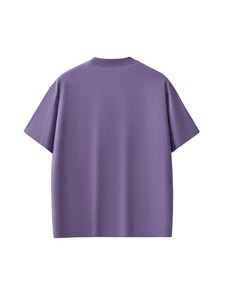 High Quality Casual Style Shoulder <b>Down</b> Round Neck Short Sleeve 200g 100% Cotton Regular Fit Men Breathable Eco-Friendly T-Shirt - Product Image 5
