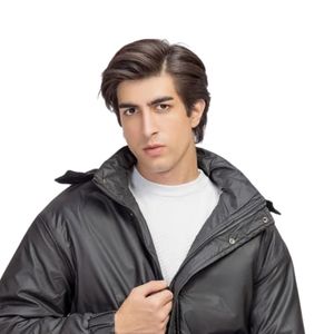 Men <b>Black</b> Hooded Jacket Zip Up Casual Outdoor <b>Windbreaker</b> Lightweight Water Resistant Hooded Jacket Long Sleeve Custom Logo OEM - Product Image 6