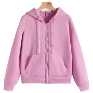 Sweat-shirt personnalisable avec logo imprimé sur le devant, style streetwear, automne-hiver, molleton lourd tricoté, pull à capuche pour femmes - Product Image 1