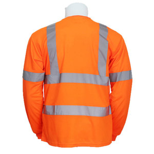Camiseta de Seguridad de Alta Visibilidad para Hombre Econex Sports, con Franjas Reflectantes, Secado Rápido, Antiarrugas, Bolsillo con Protección Contra Pinchazos, Ropa de Trabajo - Product Image 4