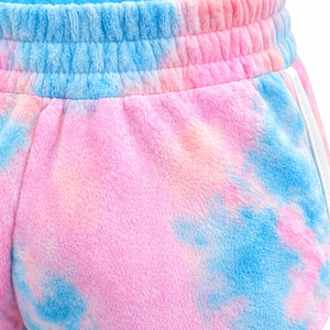 Shorts tricotés tie-dye pour femmes, taille mi-haute, cordon de serrage, décontractés, respirants, en coton et élasthanne, motif dégradé de couleurs - Product Image 6