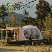 Hengnuo Camping Geo Dome Home Kit de dôme géodésique d'arrière-cour Tentes Glamping Garden Igloo Dome House