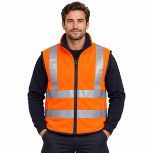 Gilet de sécurité réfléchissant de qualité supérieure, gilet de travail haute visibilité avec bandes pour les travailleurs de la construction, vêtements de protection extérieure - Product Image 1