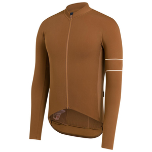Customized <b>Men's</b> <b>Long</b> <b>Sleeve</b> <b>Cycling</b> <b>Jersey</b> Black White Full Zip Breathable Quick Dry 100% Polyester 180g Road Bike Fit - Product Image 6