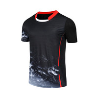 Vêtements de sport pour hommes, femmes et adultes, maillots de tennis, badminton, football, maillots de gym, manches courtes, évacuation de l'humidité, 100% polyester