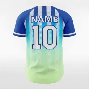 Maillot de baseball personnalisé respirant sublimé, entièrement boutonné, pour les équipes de la ligue des jeunes et les matchs de baseball universitaires - Product Image 3