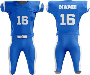 Uniforme de Fútbol Americano Corto Personalizado de Primera Calidad, 100% Poliéster, Ropa Deportiva para Equipos, Tela Antibacteriana, Logotipo Personalizado - Product Image 3