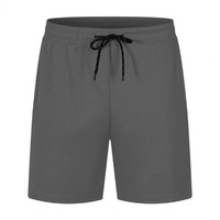 Erkek %100 Polyester Spor Plaj Koşu Şortu Elastik Bel Orta Bel Yazlık Siyah Beyaz Çocuk Giysisi