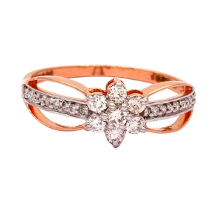 แหวนหมั้นทองคำขาวเพาะเลี้ยงในห้องปฏิบัติการ ได้รับการรับรองจาก IGI INGEMCO เพชรทรงบริลเลียนต์แบบฝังหนามเตย สไตล์คลาสสิก ทองคำบริสุทธิ์ 14K สำหรับผู้หญิง - Product Image 1