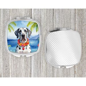 Great Dane Luau miroir de maquillage de voyage compact miroir de poche pliant décoratif pour femmes et filles cadeau - Product Image 4