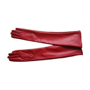 Guantes de cuero hasta la muñeca para mujer, sin forro, ecológicos, térmicos, con pantalla táctil, a la moda, para invierno, viajes, actividades al aire libre, HRZ-261 - Product Image 4