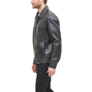 Chaqueta de Cuero para Hombre de Diseño, con Logotipo Personalizado, Cuello Alto, Impermeable, Cortavientos, con Capucha, Estilo Biker, para Invierno, Global XX - Product Image 6