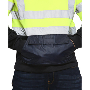 Reflective Hoodie High Visibility Safety Workwear for <b>Construction</b> Road Industrial Outdoor Use Durable Warm <b>Work</b> <b>Jacket</b> - Product Image 6