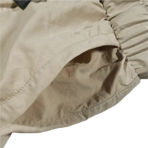 Sac cargo en toile de coton tricoté, style baggy, personnalisé, respirant, avec fermeture à cordon et multiples poches frontales, vente en gros - Product Image 5