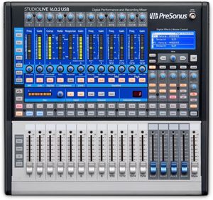 Mezclador Digital USB ADVANCED Pres StudioLive 16.0.2, Consola Mezcladora de 16 Canales para Grabación, Producción y Sonido en Vivo - Product Image 1
