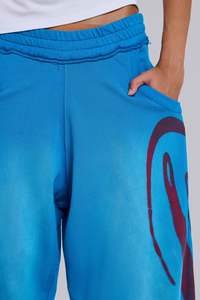Screen Printed <b>Custom</b> Women's Jogger Polyester Cotton Women's Wide Leg Sweat Pant OEM Personalized Printed Casual Streetwear - Product Image 4