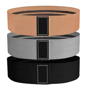 Ensemble de bandes de résistance en tissu avec logo personnalisé, antidérapantes, pour les fessiers, pour la musculation, la remise en forme à domicile, l'entraînement en force - Product Image 2