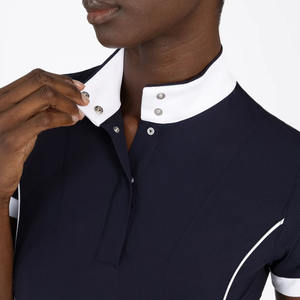 Camisas Ecuestres de Nuevo Diseño para Mujer, Camisa de Competición, Venta al por Mayor de Fábrica, Camisa Ecuestre de Manga Corta para Mujer, Camisa de Competición para Montar a Caballo - Product Image 6