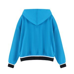 Sweat-shirt unisexe ample à capuche, 100 % coton, 340 GSM, respirant, tricoté, col rond, décontracté, manches longues, pour l'hiver - Product Image 2