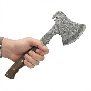 Handmade High Carbon Steel Blade Wood <b>Handle</b> <b>Axe</b> With Leather Sheath Outdoor <b>axe</b> - Product Image 6