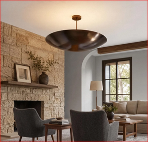 Luminaire suspendu en laiton fait main – Luminaire de plafond minimaliste moderne du milieu du siècle - Product Image 2