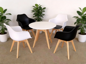 <span class=keywords><strong>Chaise</strong></span> de bistrot XY Restaurant Furniture, <span class=keywords><strong>chaise</strong></span> de salle à manger moderne en plastique avec pieds en <span class=keywords><strong>bois</strong></span> et assise rembourrée - Product Image 2