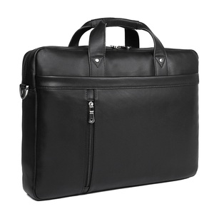 Sacs d'affaires en cuir pratiques, vente en gros OEM, logo personnalisé, porte-documents de bureau, compartiment pour ordinateur portable, sacs d'affaires en cuir pour documents - Product Image 1