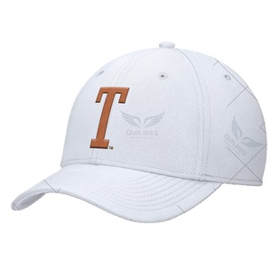 Gorro Deportivo Personalizado de Alta Calidad de los Longhorns de la Universidad de Texas, Estilo Rise Academic Dri-FIT Flex - Blanco - Product Image 1