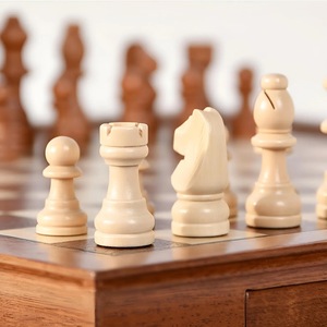 ILAHI's Eco-Friendly Rustic Polished Rectangle <b>Chess</b> <b>Board</b> Game 100% Handmade Pure Wood Animal/Love Style Customized Size <b>Chess</b> - Product Image 4