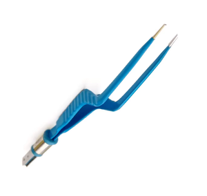 Pince bipolaire à baïonnette en acier inoxydable, instrument médical, pince de coagulation bipolaire angulaire pour interventions chirurgicales de précision - Product Image 2