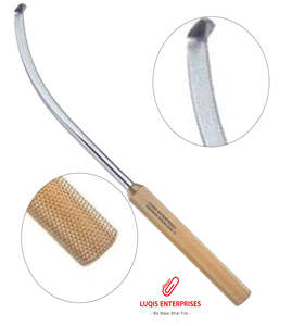 Rétracteur de nerf frontal endoscopique Daniel, courbé à gauche, 17 cm, en acier inoxydable, instrument chirurgical d'endoscopie - Product Image 1