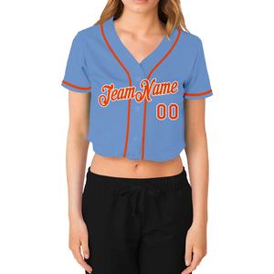 Custom Stitched Baseball Jersey with Personalized Name & Number Hip Hop Athletic V Neck Shirts - Product Image 3