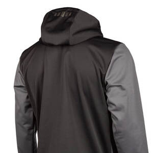 Sudadera con capucha de forro polar con diseño reforzado y protector extraíble de malla para seguridad en actividades al aire libre. - Product Image 6
