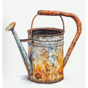 Arrosoir vintage en zinc galvanisé, très demandé, pour la décoration de jardin, support pour fleurs, arrosoir de jardin pour l'entretien des plantes d'extérieur et l'exposition - Product Image 3