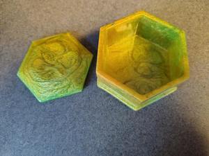 Boîte à bijoux en résine florale artisanale de qualité supérieure, organiseur décoratif pour bibelots, petit conteneur cadeau personnalisé en résine - Product Image 5